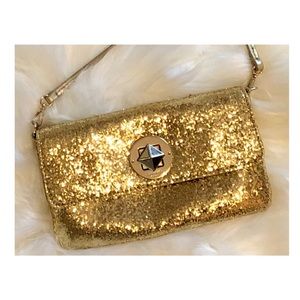 Gold Glitter Crossbody